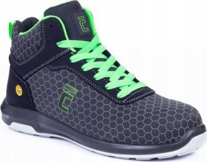 CERVA MF ESD S3S SR - Trzewiki bezpieczne oddychająca i trwały cholewka PUTEK podnosek włókno szklane i wkładka antyprzebiciowa typu S podeszwa PU/PU 43 4