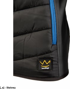 Kurtka męska Polstar A8SO TOPAZ STAL - Kurtka ocieplana typu softshell zapięcie zamek żyłkowy od środka zabezpieczony listwą kołnierz ocieplony polarem odpinany kaptur ocieplany polarem odblaski 3XL. 11