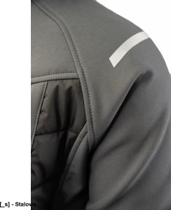 Kurtka męska Polstar A8SO TOPAZ STAL - Kurtka ocieplana typu softshell zapięcie zamek żyłkowy od środka zabezpieczony listwą kołnierz ocieplony polarem odpinany kaptur ocieplany polarem odblaski 3XL. 12