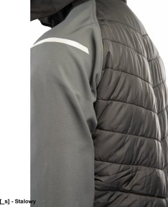 Kurtka męska Polstar A8SO TOPAZ STAL - Kurtka ocieplana typu softshell zapięcie zamek żyłkowy od środka zabezpieczony listwą kołnierz ocieplony polarem odpinany kaptur ocieplany polarem odblaski 3XL. 16
