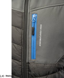 Kurtka męska Polstar A8SO TOPAZ STAL - Kurtka ocieplana typu softshell zapięcie zamek żyłkowy od środka zabezpieczony listwą kołnierz ocieplony polarem odpinany kaptur ocieplany polarem odblaski 3XL. 7