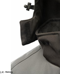 Kurtka męska Polstar A8SO TOPAZ STAL - Kurtka ocieplana typu softshell zapięcie zamek żyłkowy od środka zabezpieczony listwą kołnierz ocieplony polarem odpinany kaptur ocieplany polarem odblaski 3XL. 9