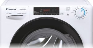 Pralko-suszarka Candy Candy Washing Machine with Dryer | CSHW4645TWB3/1-S | Energy efficiency class C/E | Front loading | Washing capacity 6 kg | 1400 RPM | Depth 45 cm | Width 60 cm | Display | Digit | Drying system | Drying capacity 4 kg | Steam functio 6