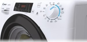 Pralko-suszarka Candy Candy Washing Machine with Dryer | CSHW4645TWB3/1-S | Energy efficiency class C/E | Front loading | Washing capacity 6 kg | 1400 RPM | Depth 45 cm | Width 60 cm | Display | Digit | Drying system | Drying capacity 4 kg | Steam functio 7