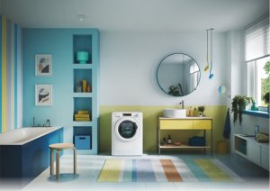 Pralko-suszarka Candy Candy Washing Machine with Dryer | CSHW 4645TW3/1-S | Energy efficiency class C/E | Front loading | Washing capacity 6 kg | 1400 RPM | Depth 45 cm | Width 60 cm | Display | Digit | Drying system | Drying capacity 4 kg | Steam functio 14