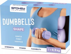 Spokey Hantle Shape winylowe 2 x 0.5 kg 3
