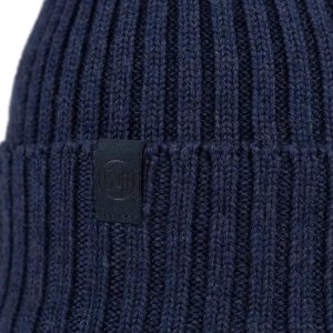 Buff Norval Merino Hat Beanie 12424271710 Granatowy One size 2