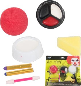 Verk Zestaw do makijażu klaun z nosem na halloween makeup do cosplay makijaż Zestaw do makijażu klaun z nosem na halloween makeup do cosplay makijaż 1