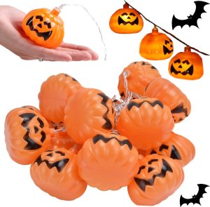 Verk Lampki 10 led wiszące dynie halloween 200cm świecąca dekoracja ozdoba dynia Lampki 10 led wiszące dynie halloween 200cm świecąca dekoracja ozdoba dynia 1