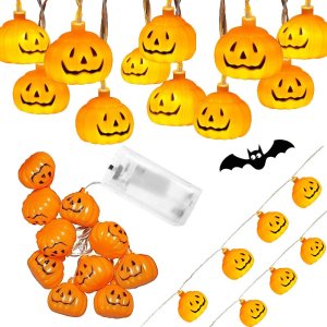 Verk Lampki dynie 10 led wiszące halloween 200cm świecąca dekoracja ozdoba dynia Lampki dynie 10 led wiszące halloween 200cm świecąca dekoracja ozdoba dynia 1