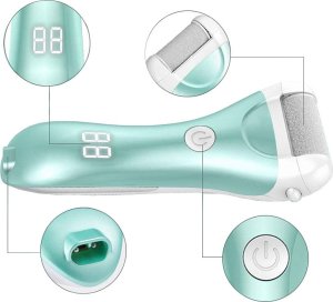 Verk Elektryczny pilnik do stóp pięt tarka pumeks frezarka zestaw 3 rolki lcd Elektryczny pilnik do stóp pięt tarka pumeks frezarka zestaw 3 rolki lcd 3