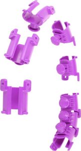 HMS ZESTAW HULA HOP HHW12 VIOLET Z WYPUSTKAMI I OBCIĄŻNIKIEM HMS + PAS BR163 BLACK PLUS SIZE 13