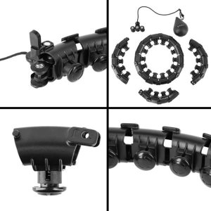 HMS ZESTAW HULA HOP HHW12 BLACK Z WYPUSTKAMI I OBCIĄŻNIKIEM HMS + PAS BR163 BLACK PLUS SIZE 10