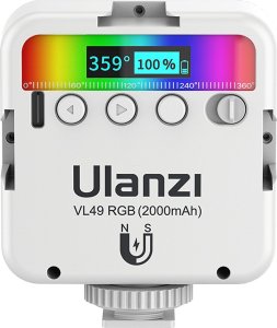 Lampa studyjna Ulanzi Ulanzi VL49 Lampa LED panelowa z akumulatorem RGB, WB (2500 K - 9000 K), biała 8