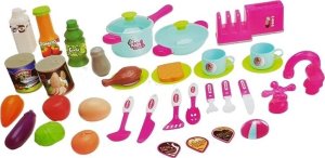 LeanToys Duża Kuchnia dla dzieci Toster Ekspres Różowa LEAN Toys 3