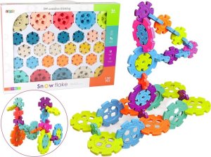 LeanToys Klocki Konstrukcyjne Płatki Śniegu 120 Elementów LEAN Toys 1