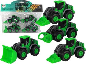 LeanToys Zestaw Pojazdów Farmerskich Zielone Traktory 4 Ele LEAN Toys 1