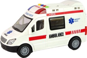 LeanToys Karetka Pogotowia Światła Dźwięki Napęd Frykcyjny LEAN Toys 5