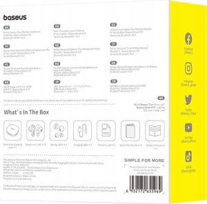 Słuchawki Baseus Bowie E19 czarne 8