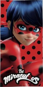 Detexpol  Ręcznik Kąpielowy 70x140 Lady Bug Miraculowu Biedronka i Czarny Kot 1