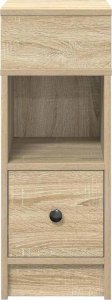 vidaXL Szafka nocna z szufladą, dąb sonoma, 25x31x66 cm 4