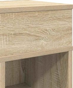 vidaXL Szafka nocna z szufladą, dąb sonoma, 25x31x66 cm 9