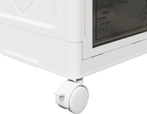 vidaXL Skrzynia do przechowywania z kółkami, 2-poziomowa, 28 L 11