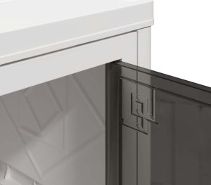 vidaXL Skrzynia do przechowywania z kółkami, 2-poziomowa, 28 L 9