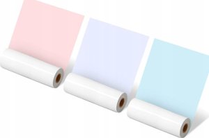 Phomemo Papier Termiczny Samoprzylepny Naklejka do drukarki Phomemo M832 / M04S / M04AS Wkłady Kolor 3x Rolki 110mm / Q22-RMS-PBPU-107 5