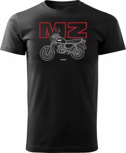 Topslang Koszulka motocyklowa na motor MZ ETZ 150 męska czarna REGULAR S 1