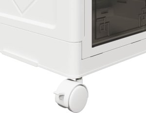 vidaXL Skrzynia do przechowywania z kółkami, 4-poziomowa, 28L 11