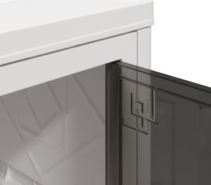 vidaXL Skrzynia do przechowywania z kółkami, 4-poziomowa, 28L 9