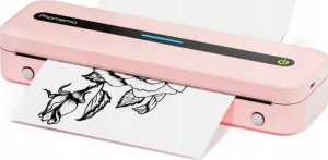 Drukarka etykiet Phomemo Przenośna Drukarka Termiczna Naklejki 300dpi A4 216/110/80/53 / Phomemo / M832 / Różowy 3