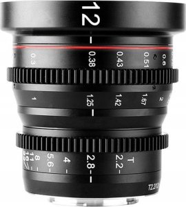 MeiKe Obiektyw Filmowy Video Meike 12mm f/2.2 Prime MFT do Olympus Micro 4/3 M4/3 / MK-1222T-M43 3