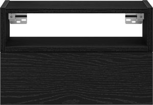 vidaXL vidaXL Wiszące szafki nocne, 2 szt., czarne, 45x26x28,5 cm 4