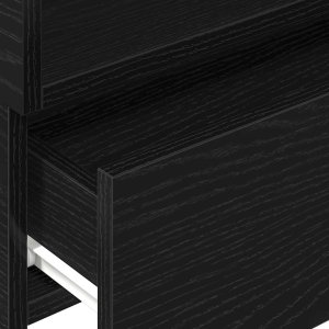 vidaXL vidaXL Wiszące szafki nocne, 2 szt., czarne, 45x26x28,5 cm 9