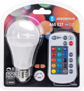 Aigostar  Żarówka LED A60 E27 8W RGB LED A60 E27 8W RGB 5