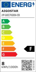 Aigostar  Żarówka LED A60 E27 8W RGB LED A60 E27 8W RGB 7