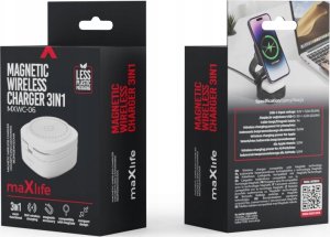 MaxLife  Maxlife wireless charger MXWC-06 15W 3in1, white 12