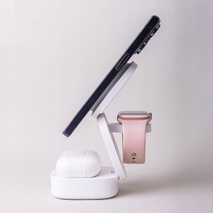 MaxLife  Maxlife wireless charger MXWC-06 15W 3in1, white 2