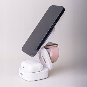 MaxLife  Maxlife wireless charger MXWC-06 15W 3in1, white 4