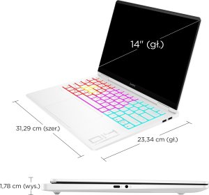 Laptop HP HP OMEN 14-fb0030nw Ultra 9 185H 14,0"2.8K OLED 400nits 120Hz 32GB DDR5 SSD1TB RTX 4070 8GB Cam1080p Win11 2Y Ceramic White 20
