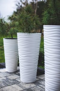 Form Plastic Doniczka okrągła wysoka Sahara Dunes Slim 40 + wkład dystansowy 5