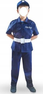 GoDan Strój Policjant koszula, spodnie, czapka, pasek rozmiar 120/130cm SL-PO12 1