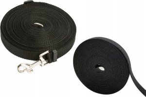 LeanToys Smycz Z Zapięciem Taśma Parciana Czarna 5m LEAN TOYS 2