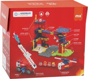 Marioinex Klocki Waffle mini - Remiza strażacka 280 elementów 4