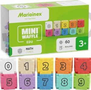 Marioinex Klocki Mini Waffle Edu - Kostki matematyczne 60 elementów 3