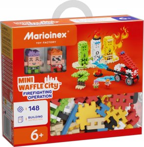 Marioinex Klocki Waffle mini - Akcja strażacka 148 elementów 1