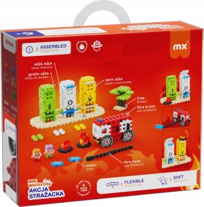 Marioinex Klocki Waffle mini - Akcja strażacka 148 elementów (906286) 2