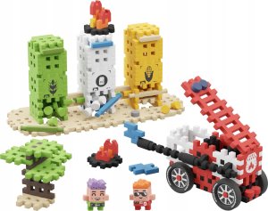 Marioinex Klocki Waffle mini - Akcja strażacka 148 elementów (906286) 3